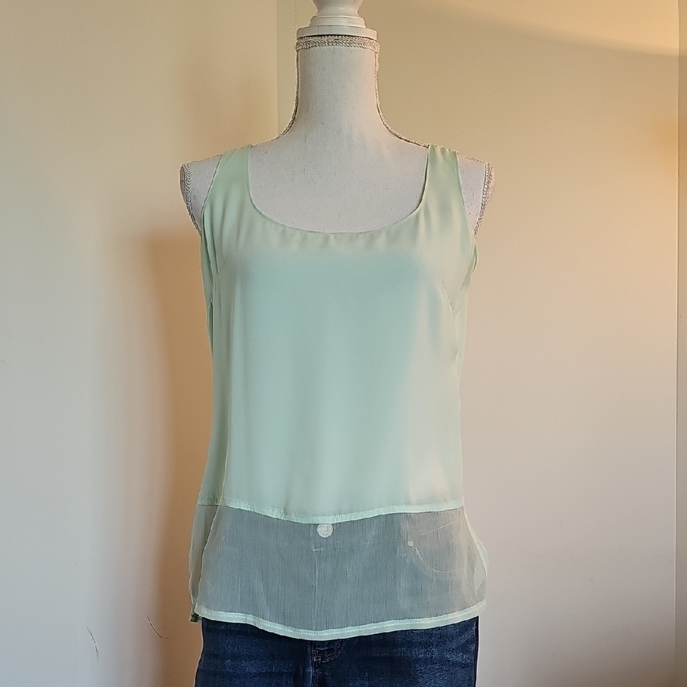 WHBM Light Green Tank Top